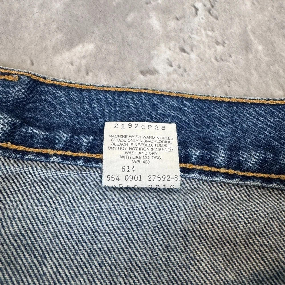 Vintage Levis 550 Jeans Mens 36x32 Blue Denim Faded Straight Fit Baggy USA 90s